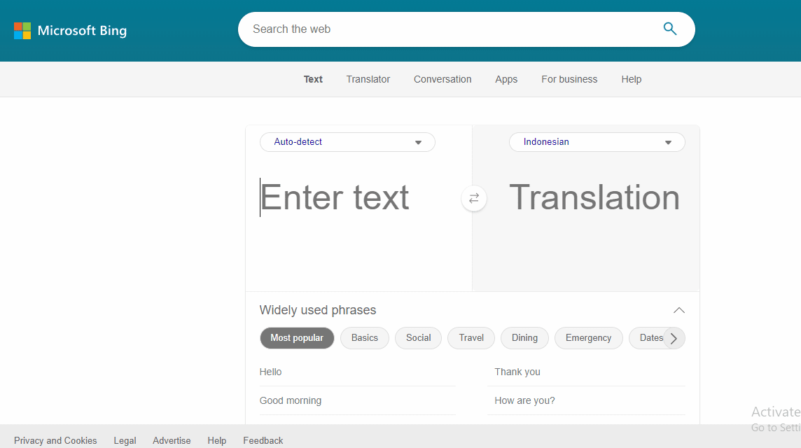 translate English-Indonesian voice