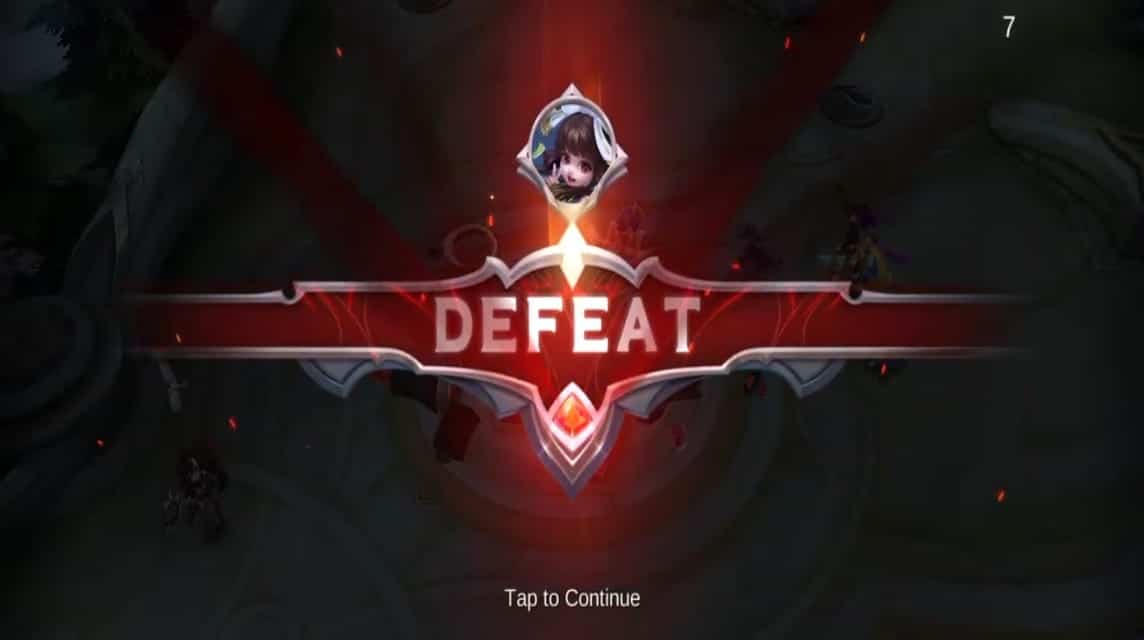 Defeat dalam Game Mobile Legends, Apa artinya defeat