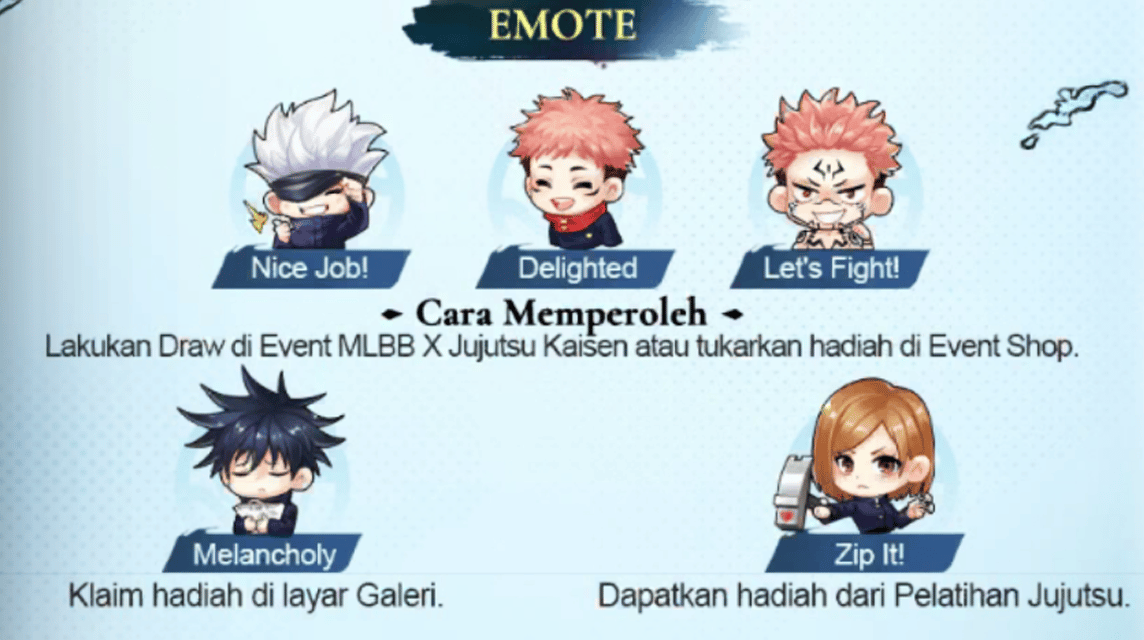 MLBB x Jujutsu Kaisen Emot