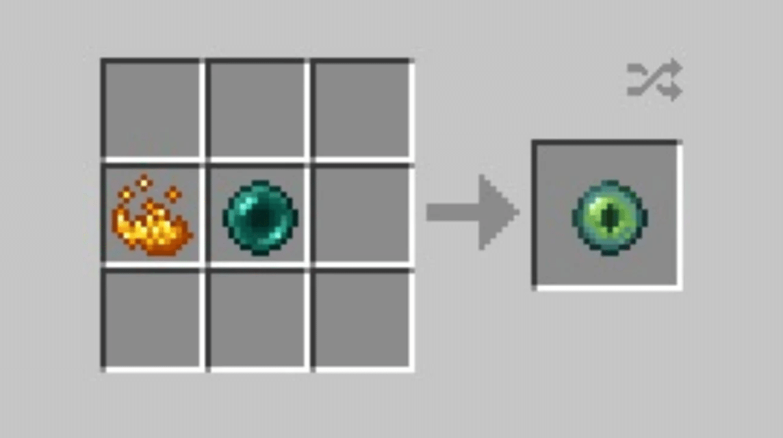 Minecraft PE의 Eye of Ender 레시피