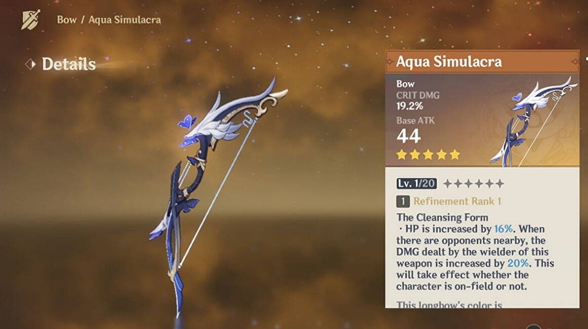 aqua simulacra genshin impact stat