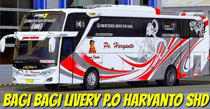 Latest Clear Livery Bussid PO Hariyanto SHD 2023