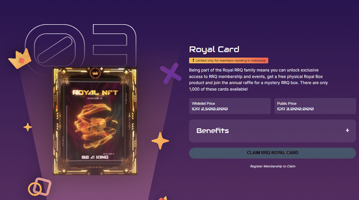 NFT RRQ Royal Card