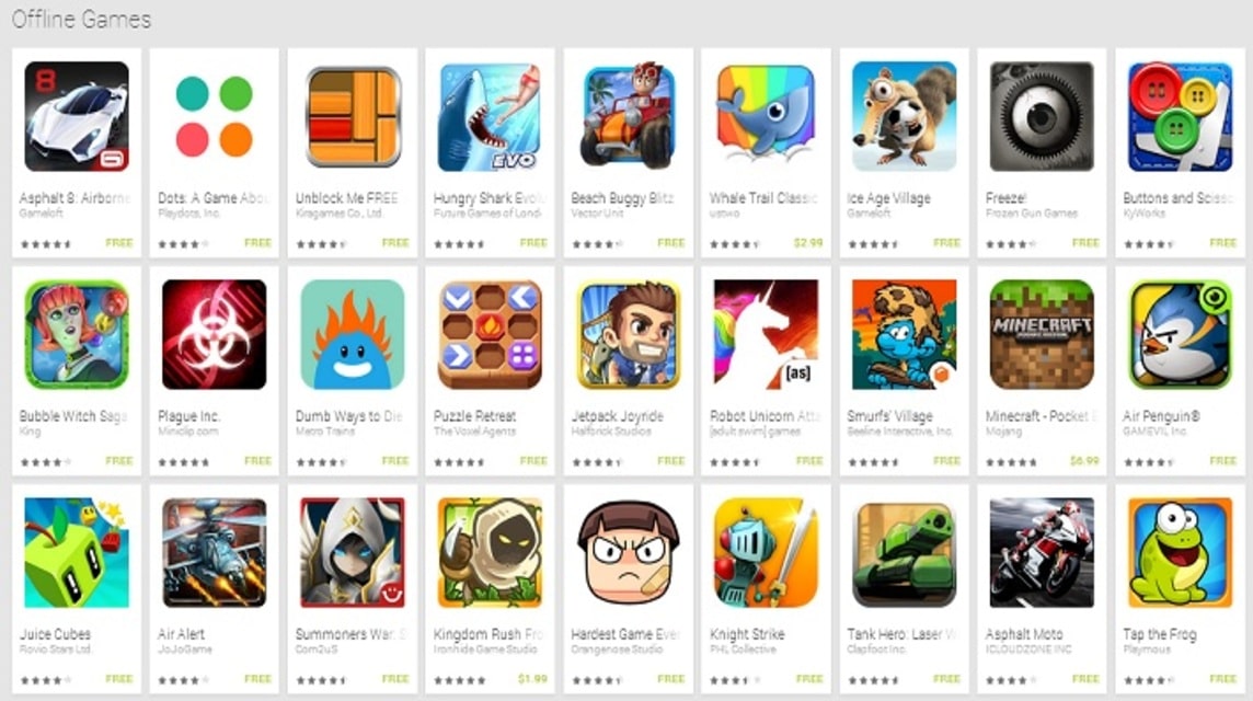 Die besten Android-Offline-Spiele