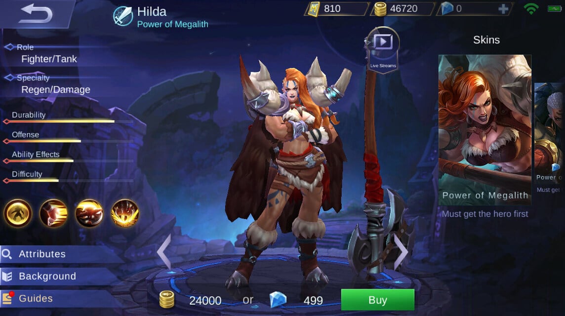 Heldin Hilda Mobile Legende