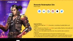 Free Fire Redeem Code Site: Nicht missverstanden werden!