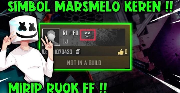 Simbol Marshmello FF untuk Nama Keren 2023